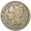 1866 3 Cent Nickel Fine
