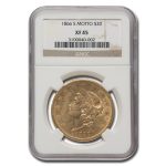 1866-S $20 Liberty Gold Double Eagle w/Motto XF-45 NGC
