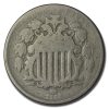 1866 Shield Nickel w/Rays AG