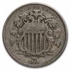 1866 Shield Nickel w/Rays VG