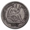 1867-S Liberty Seated Half Dime XF