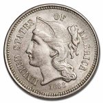 1868 3 Cent Nickel BU