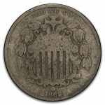 1869 Shield Nickel Good