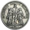 1870-1878 France Silver 5 Francs Hercules Avg Circ