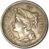 1870 3 Cent Nickel XF