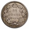 1870 Canada 25 Cents Victoria Good