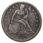 1870 Liberty Seated Dollar VF