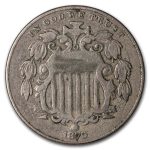 1870 Shield Nickel Fine