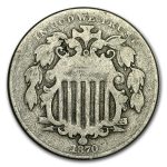 1870 Shield Nickel Good