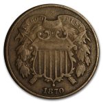 1870 Two Cent Piece VF