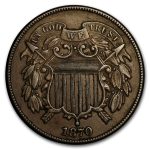 1870 Two Cent Piece XF