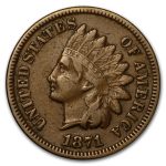 1871 Indian Head Cent VF