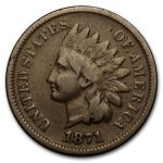 1871 Indian Head Cent VG