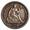 1871 Liberty Seated Half Dime XF