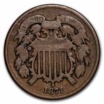 1871 Two Cent Piece VG