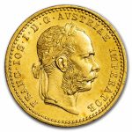 1872-1914 Austria Gold 1 Ducat Francis Joseph I AU-BU