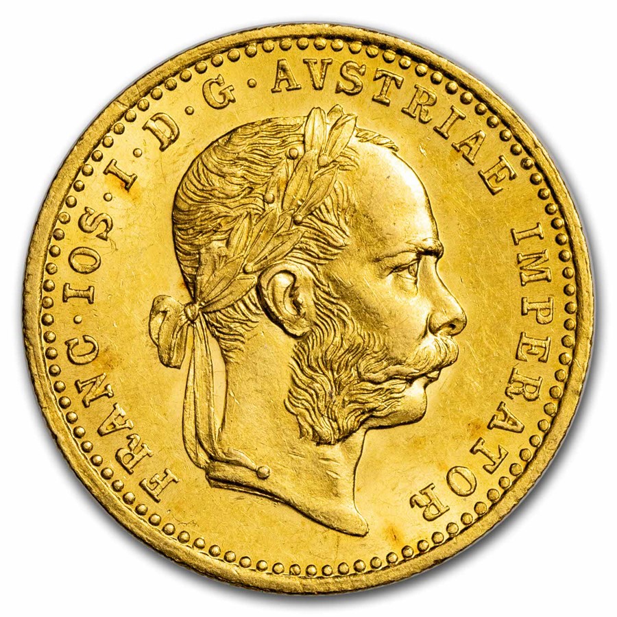 1872-1914 Austria Gold 1 Ducat Francis Joseph I AU-BU
