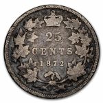 1872-H Canada 25 Cents Good