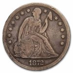 1872 Liberty Seated Dollar Fine