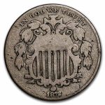 1872 Shield Nickel Good