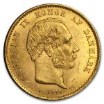 1873-1900 Denmark Gold 20 Kroner Christian IX BU