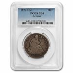 1873-CC Liberty Seated Half Dollar Good-4 PCGS (w/Arrows)