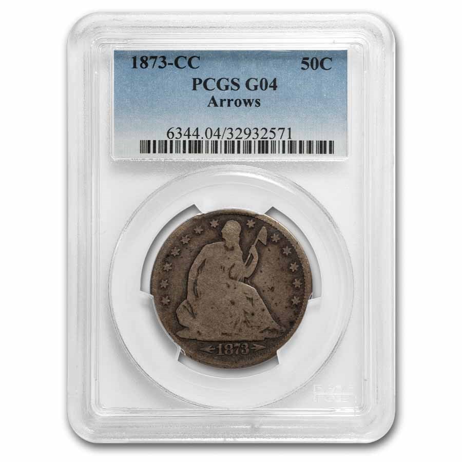 1873-CC Liberty Seated Half Dollar Good-4 PCGS (w/Arrows)