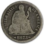 1873 Liberty Seated Dime w/Arrows Good