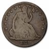 1873 Liberty Seated Half Dollar No Arrows Closed 3 VG