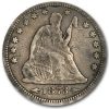 1873 Liberty Seated Quarter w/arrows VF