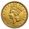 1874 $1 Indian Head Gold Dollar AU