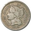 1874 3 Cent Nickel Fine