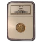 1874 $3 Gold Princess XF-45 NGC