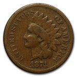 1874 Indian Head Cent VG