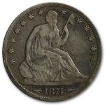 1874 Liberty Seated Half Dollar Fine