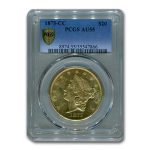 1875-CC $20 Liberty Gold Double Eagle AU-55 PCGS