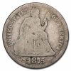 1875-CC Liberty Seated Dime Above Bow AG