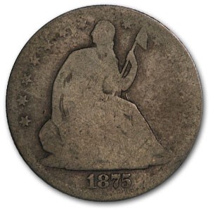 1875-CC Liberty Seated Half Dollar Good
