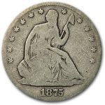1875 Liberty Seated Half Dollar Good