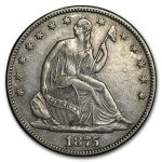 1875 Liberty Seated Half Dollar XF