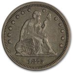 1875 Liberty Seated Quarter XF