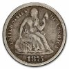 1875-S Liberty Seated Dime S Below Bow Fine