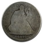 1875-S Liberty Seated Half Dollar AG
