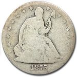 1875-S Liberty Seated Half Dollar Good