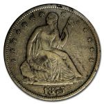 1875-S Liberty Seated Half Dollar VF