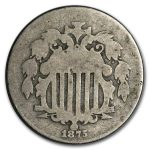1875 Shield Nickel AG