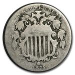 1875 Shield Nickel Good