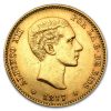 1876-1880 Spain Gold 25 Pesetas Alfonso XII Avg Circ