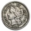 1876 3 Cent Nickel VF