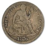 1876-CC Liberty Seated Dime Good
